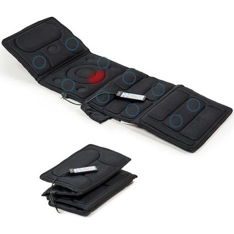 ColchÃ³n de masaje por vibraciÃ³n muy eficaz para gozar de una gran relajaciÃ³n integral profunda en todo el cuerpo con sus 10 motores vibratorios.
Es