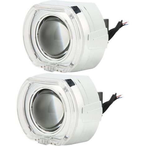 Adatto per obiettivi di proiezione LED angel eye bianchi da 3 pollici 36W, compatibile con H1, H4, H7, HB3, HB4 e D1.