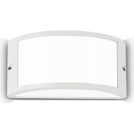 Applique Moderna Rex-1 Alluminio-Materie Plastiche Bianco 1 Luce E27 (1/3)