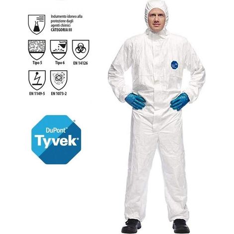 mono desechable tyvek classic xpert cat.iii tipo 5/6 talla m-xxl (1/2)