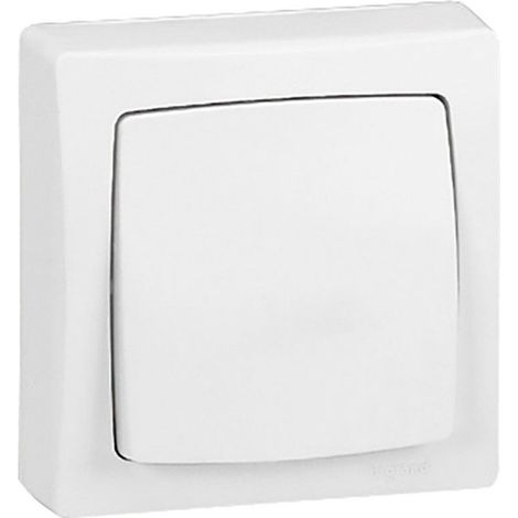 Legrand – Permutateur complet 86004 – 10A 250V – IP2X – Blanc RAL 9010 – Pour installation électrique