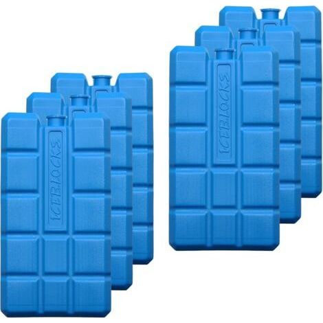 pains de glace pour sacs isothermes, blocs de glace, durée de refroidissement de 12 heures, environ 200 g par unité, environ 8,1 x 15,2 x 2,2 cm, également compatibles avec les glacières. (1/5)
