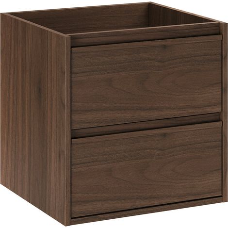 Meuble sous-vasque 50cm Edmé Bois foncé (1/5)