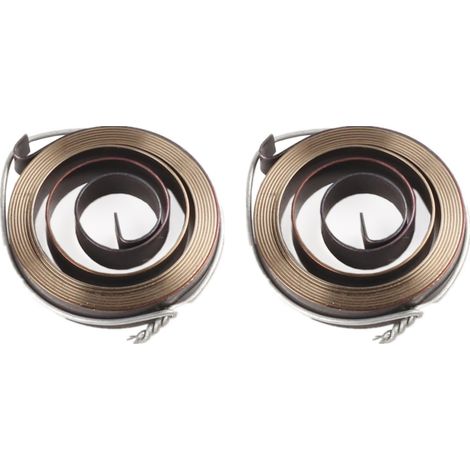 Lot de 2 ressorts de retour pour perceuse - Dimensions : 53 x 10 x 0,8 mm - Ressort hélicoïdal de retour - Assemblage à ressort - Bobine en acier à ressort - Accessoire pour perceuse (1/5)