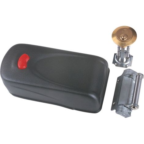 Cerradura elec sobrep cisa ac/abs ne pulsador y cilindro reg