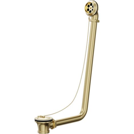 Colore Brushed Brass Traditional Luxury Exposed Retainer Bath Tub Waste (1/5)