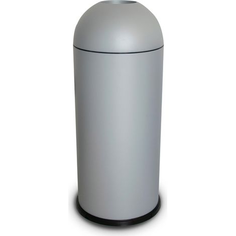 Pattumiera Per Raccolta Rifiuti Ø35xh88 cm da Interno In Acciaio Verniciato Grigio (1/2)