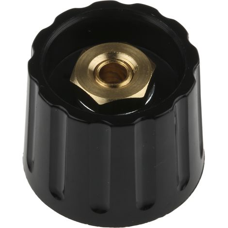 Bouton de potentiomètre RS PRO, Axe de 6.4mm, Diamètre de 21.3mm, Bague ( Prix pour 1 ) (1/4)