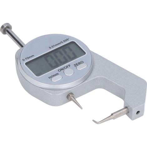 Jauge d'épaisseur 0-10 mm, écran LCD, affichage numérique, pointe incurvée, mini jauge d'épaisseur (1/5)