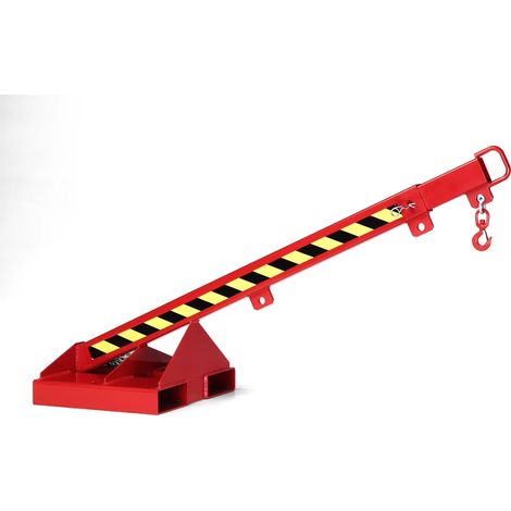 RR Industrietechnik teleskopierbarer Kranarm Typ RLH-T1 bis zu 1000kg Tragkraft RAL 3000 Feuerrot