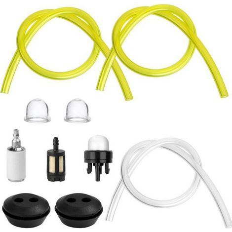 Kit de Filtre à Carburant pour Taille-Haies,Tuyau 2.5mm et Diamètre Intérieur 3mm,Joints Inclus,Pour Tondeuses et Débroussailleuses (1/5)