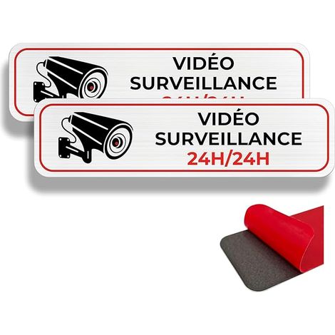 Security Alarm Panel Security Alarm Indoor Outdoor Aluminum Privacy Camera Panel With Sticker (Video Surveillance) (1/5)