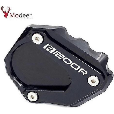 Seitenständer-Verlängerungsplatte mit Fußstütze für BMW R1200r R1200 R 1200r 2006 2007 2008 2009 2010 2011 2012 2013 2014 – Schwarz (1/5)