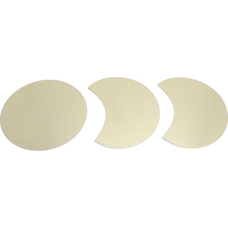 Sticker mural miroir rond à faire soi-même pour décorer le salon, le mur TV ou la chambre (doré) (1/5)