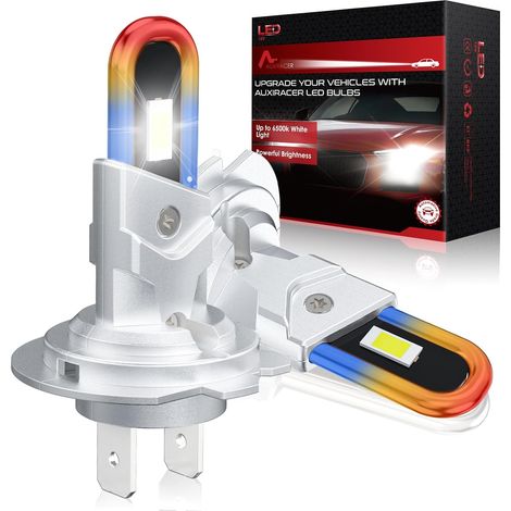 H7 LED Bulbs, 32000LM Cool White 6500K LED H7, U-Pipe Design Replacement Bulbs for Halogen Headlights, Plug and Play, Waterproof IP68, Pack of 2 (1/5)