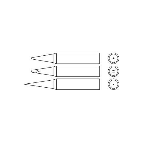 Panne de fer à souder forme de crayon Star Tec 80154 Taille de la panne 1 mm 1 pc(s) (1/2)