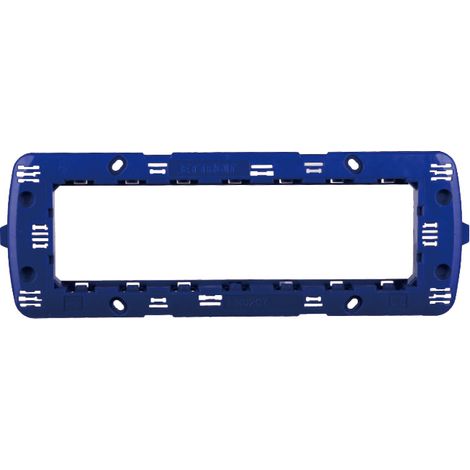 Supporto per placca a 7 moduli, serie Space, compatibile con serie BTicino Living - Ettroit LN0207 (1/4)