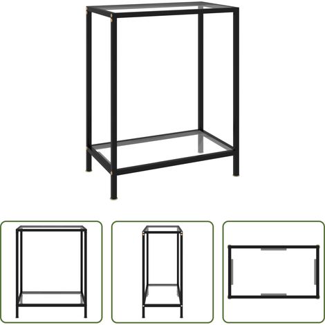 Beistelltisch - Konsolentisch Transparent 60x35x75 cm Hartglas (1/5)