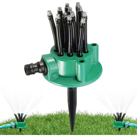 Aspersores automáticos de jardín con estacas - Aspersores de césped duraderos para el jardín - Para regar áreas exteriores, patios y jardines. (1/5)