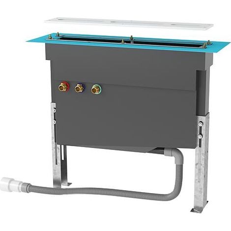 Panneau de discrétion Schedel pour ensemble brosse toilette emco asis, 800 x 1200 x 175 mm, compatible avec 93 137 87 + 89