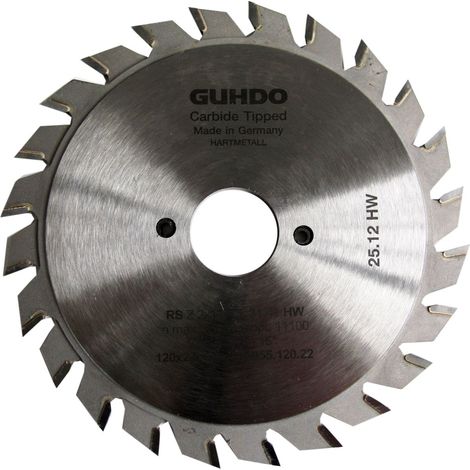 GUHDO HW-Ritzkreissägeblatt für MARTIN 2 Achsen 120x2,8-3,6x22 mm Z2x12 V/FZ (1/2)