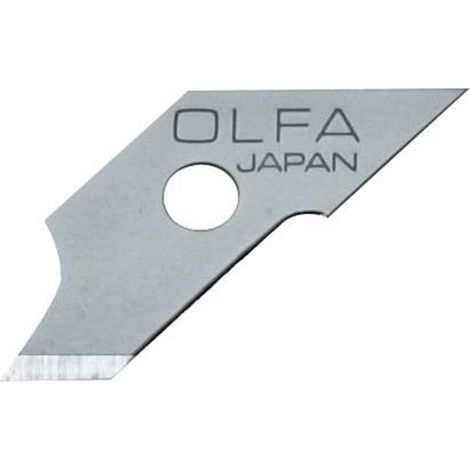 Lames en acier de qualité supérieure OLFA pour coupe-compas 5 x 24,5 x 0,5 mm - Lot de 15