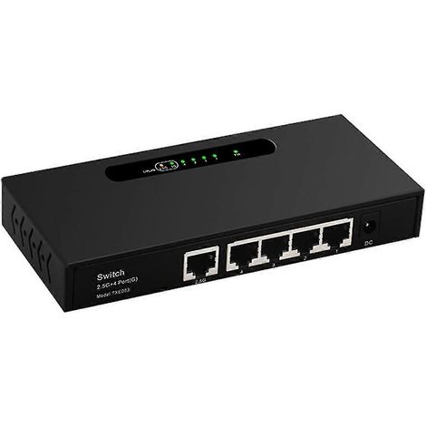 Switch Ethernet 4 ports 2,5 GHz Txe083, non administrable, prise européenne (1/5)