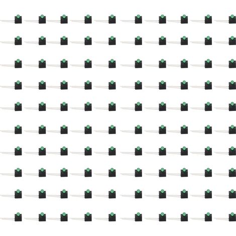 Porte-LED 3mm Vert Support 100 Pièces Lampshade 90° avec Composants Industriels