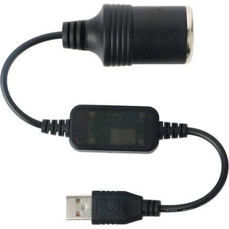 Convertisseur de Câble USB A mâle vers Allume-Cigare Femelle 12V, Voiture Femelle Convertisseur, Voiture Cigarette Allume Socket pour GPS E-Chien (1/5)