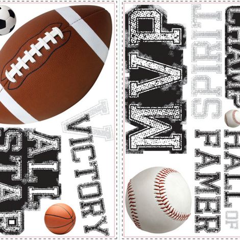 ALL STAR SPORTS DE BALLONS - Stickers repositionnables sur le thème des sports à ballons (1/3)