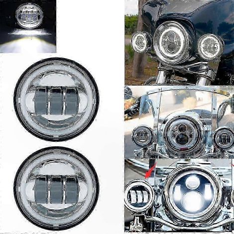 5-Zoll-LED-Motorradnebelscheinwerfer – Set mit 2 wasserdichten 30-W-Zusatzscheinwerfern mit Tagfahrlicht für alle Motorradtypen (1/5)