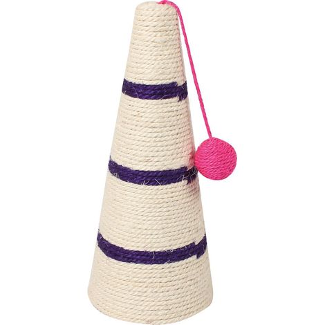 Griffoir en sisal Birillo avec jouet pour chat