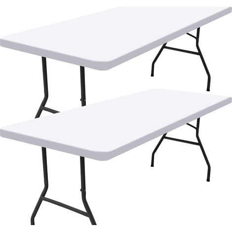 Set of 2 rectangular picnic tablecloths, for 6 foot tables (beige, 30"x72") (1/5)