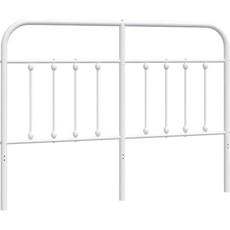Maison Exclusive - Cabecero de repuesto de metal blanco 150 cm