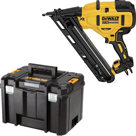 DeWALT DCN650NT Cordless XR Brushless 18V Li-Ion 15Ga Finish Nailer & Carry Case (1/3)