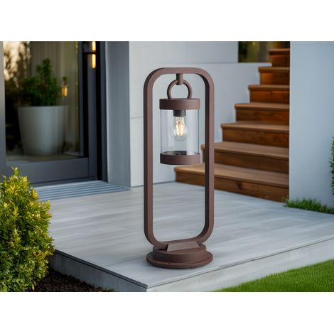 Pollerleuchte SAMBESI Laterne im Landhausstil Rostoptik, Höhe 60cm