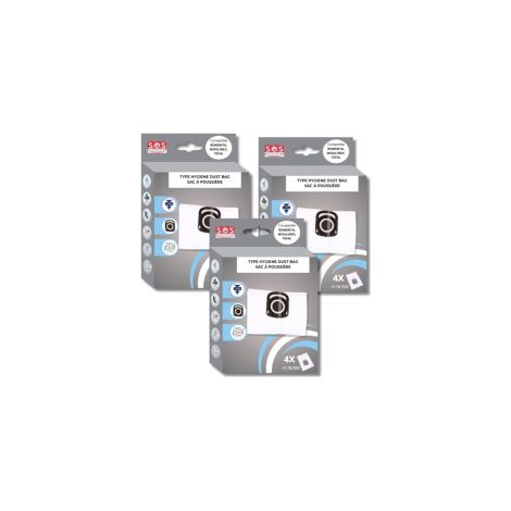 aspirador + 1 Microfiltro  Bolsa para aspiradora Rowenta Silence Force  Equivalente a Rowenta ZR003901  Aspiradoras de recipiente compatibles Rowenta y Moulinex  Filtrar