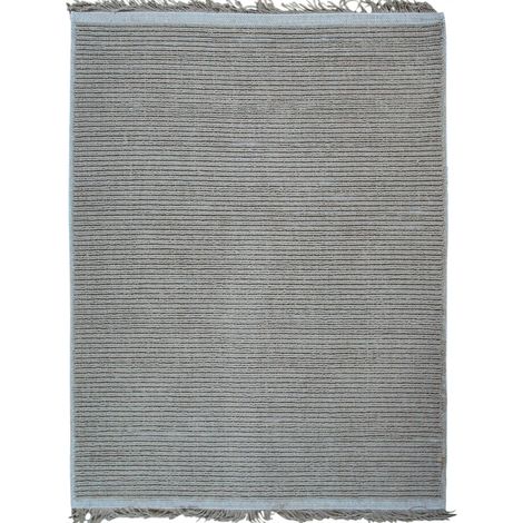 JUTA NATUREL - Tapis en jute naturel artisanal beige avec franges 160x230 (1/5)
