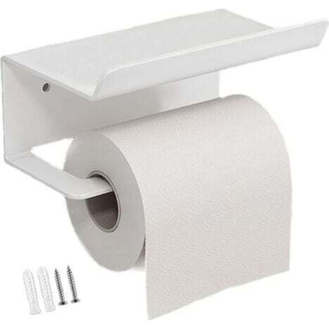 Toilettenpapierhalter, Handtuchhalter aus Edelstahl mit Ablage für Mobiltelefone, Toilettenpapierrollenhalter, Toilettenpapierspender, Toilettenpapierhalter mit Ablage für Bad und Küche