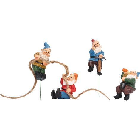 Garden Gnome Statue Resin Funny Cute Garden Gnomes Ornament for Patios Backyards Lawns Decoration (1/5)