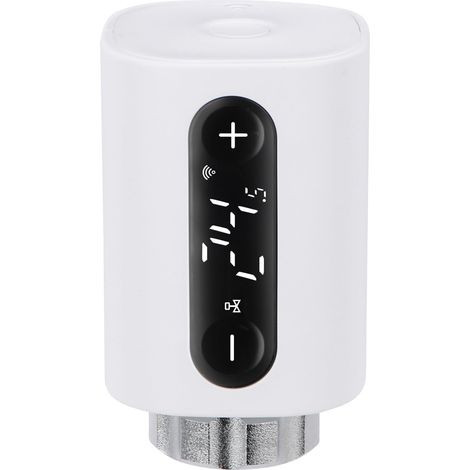 Thermostat de radiateur WIFI WG360, 2,4 GHz Tuya APP Valve de radiateur, TRV programmable pour contrôle de la température multi-pièces (1/5)
