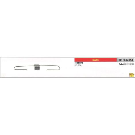 DAYE Drehzahlreglerfeder für Rasentraktor Motor DG 350 037851