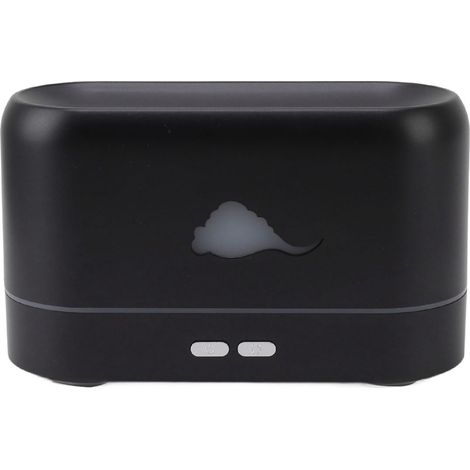Bluetooth-Luftbefeuchter mit Flammen-Design, 3D-Flammen-Aroma-Diffusor für Schlafzimmer, Büro und Studentenwohnheim, Schwarz (1/5)