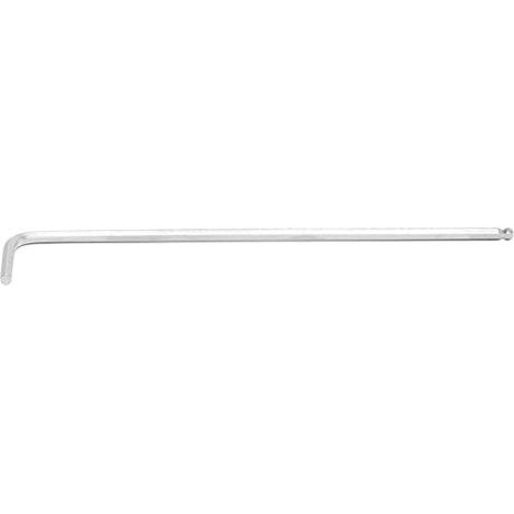 BGS clé coudée extra longue six pans intérieurs/six pans intérieurs avec tête sphérique 2,5 mm - 790-2.5