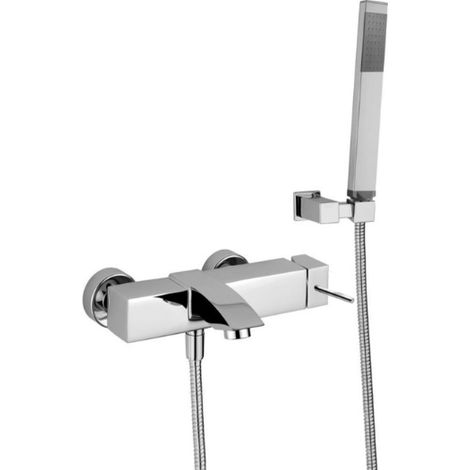 Bademischer mit Stangenhebel und verchromter Gelenkhalterung – Paffoni Level (1/2)