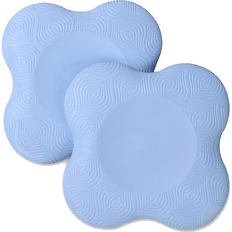 Coussinet de yoga pour genoux, coudes, mains et poignets, résistant à la pression et épais, pour un meilleur équilibre - Couleur : bleu