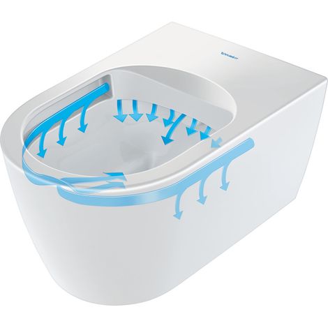 Duravit – Pack WC suspendu compact avec abattant softclose blanc – Céramique – Longueur 39cm – Largeur 37cm – Design moderne (1/10)