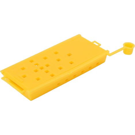 Lot de 20 cages à reines en plastique jaune, boîte de capture, outil de transport pour l'apiculture, matériel d'apiculture (1/5)