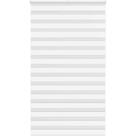 Doppelrollo Weiß 120x200 cm Stoffbreite 115,9 cm Polyester