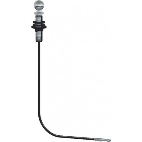 Zugstange aus verchromtem Messing, kugelförmig, mit Kabel 560 mm, für automatischen Spülbeckenablauf